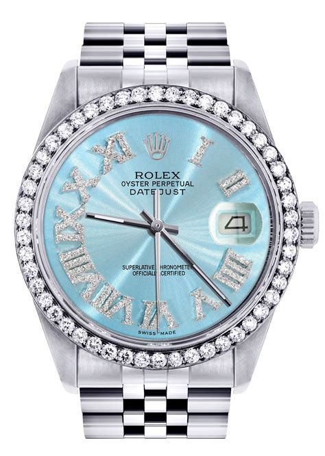 rolex watch light blue|rolex transparent blue.